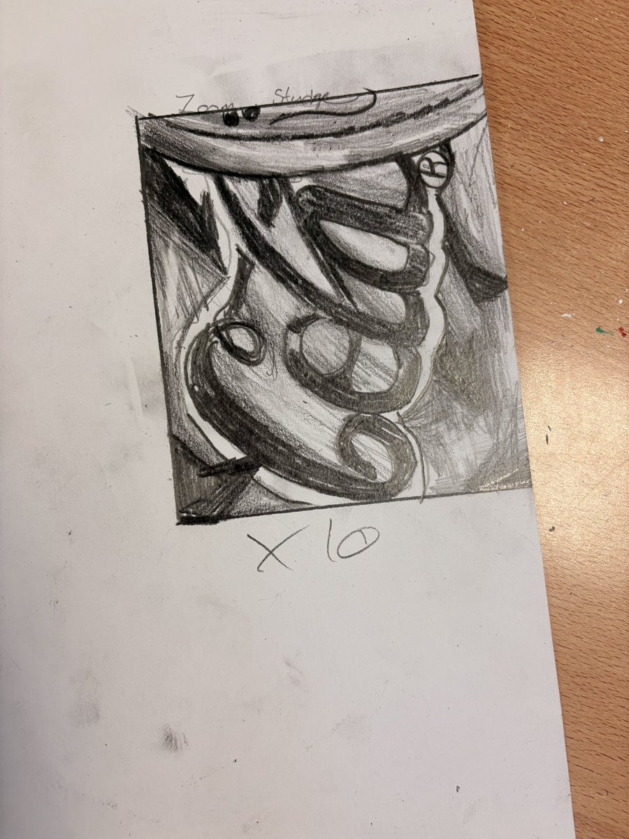 Exam corrections are much easier when you come across gems like this one! 💎 Lovely shading from Harry in 1st year ✏️ One to watch ! <a href="/moylepark/">Moyle Park College</a>