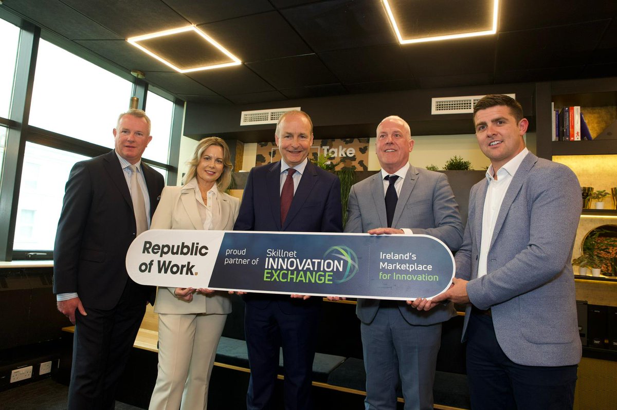 Skillnet Ireland (@skillnetireland) on Twitter photo The Taoiseach, <a href="/MichealMartinTD/">Micheál Martin</a> has announced a new partnership between Skillnet <a href="/TheInnovationE2/">The Skillnet Innovation Exchange</a> Exchange and the <a href="/republicofwork/">Republic of Work | Coworking & Innovation Space</a> to further bolster Cork as a centre for innovation, technology, and business excellence.
“The Government is committed to supporting Irish companies The Taoiseach, <a href="/MichealMartinTD/">Micheál Martin</a> has announced a new partnership between Skillnet <a href="/TheInnovationE2/">The Skillnet Innovation Exchange</a> Exchange and the <a href="/republicofwork/">Republic of Work | Coworking & Innovation Space</a> to further bolster Cork as a centre for innovation, technology, and business excellence.
“The Government is committed to supporting Irish companies