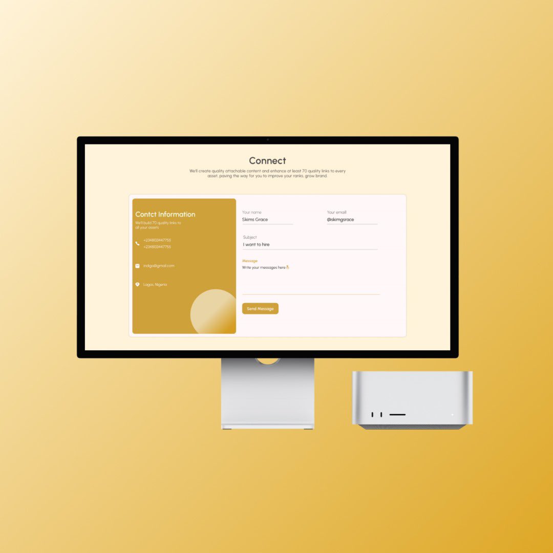 Angelarts04's tweet photo. Just designed this clean &amp; simple Page for a imaginary brand named Indigo 💻✨
Built to help users reach out with ease &amp; clarity.
Swipe ➡️ Let me know what you think!

#UIUX #DesignInProgress #productdesign #DesignTwitter https://t.co/m2pSOr0I2T