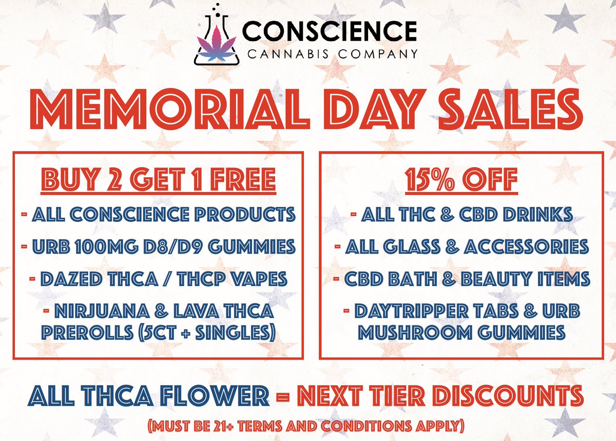 Open Today (5/26) Normal Business Hours 10am-9pm!
