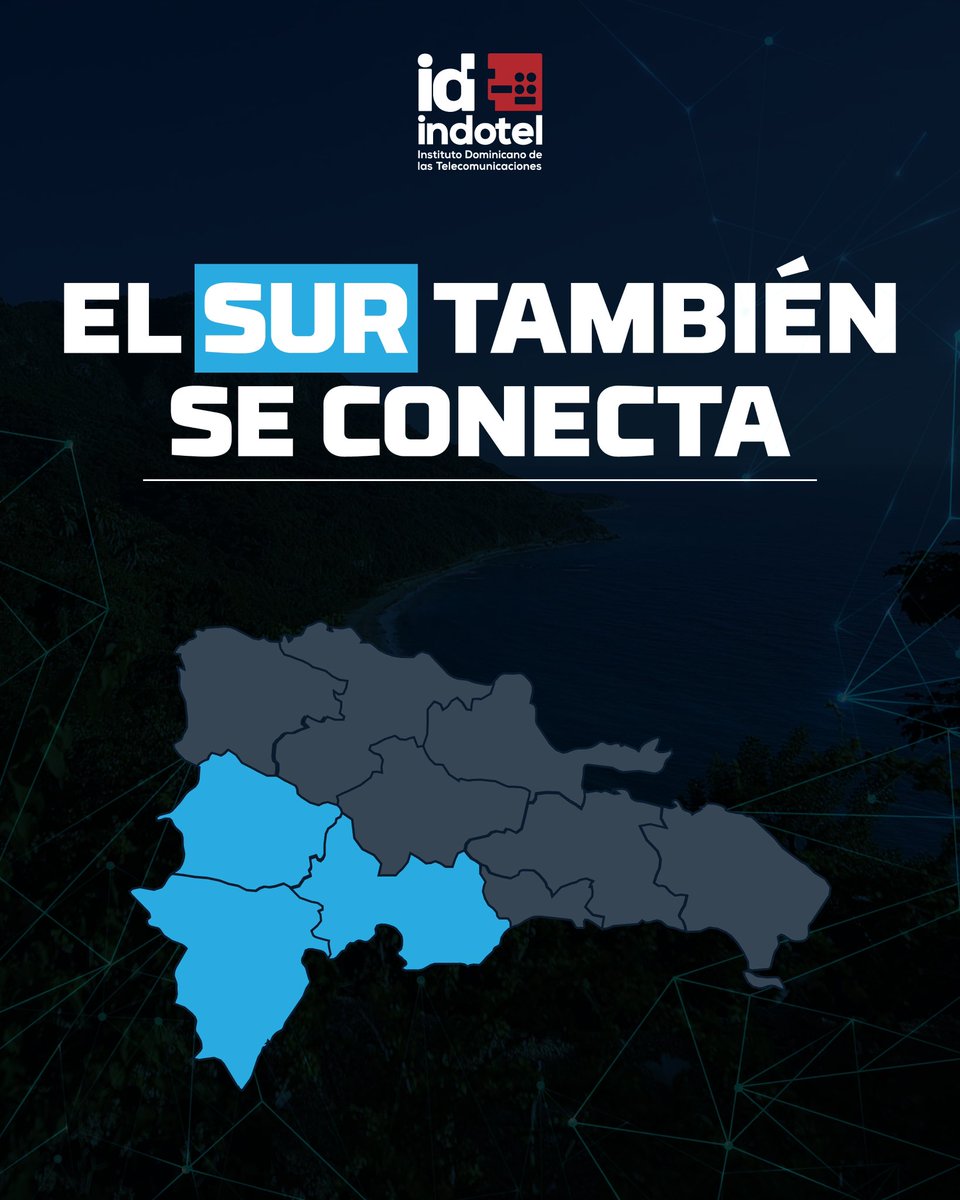 IndotelRD's tweet photo. Estamos cerrando la brecha digital y abriendo camino a un futuro más justo y próspero para todos. 🙌🏽
#TransformaciónDigital #ElSurTambiénseConecta #ConectandoElSur #INDOTELRD #ConectividadRD #AvanceDigital #InternetDeCalidad #ConectamosElPaís https://t.co/hUObtdgKdz