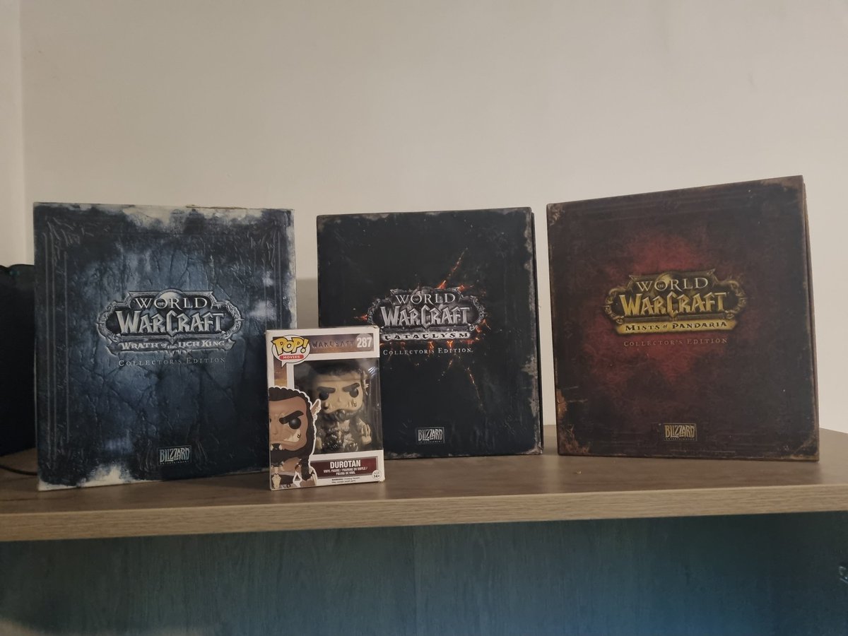 Il est temps de sortir les collector du placard, il en manque trop T-T

#warcraft #Wow #collector