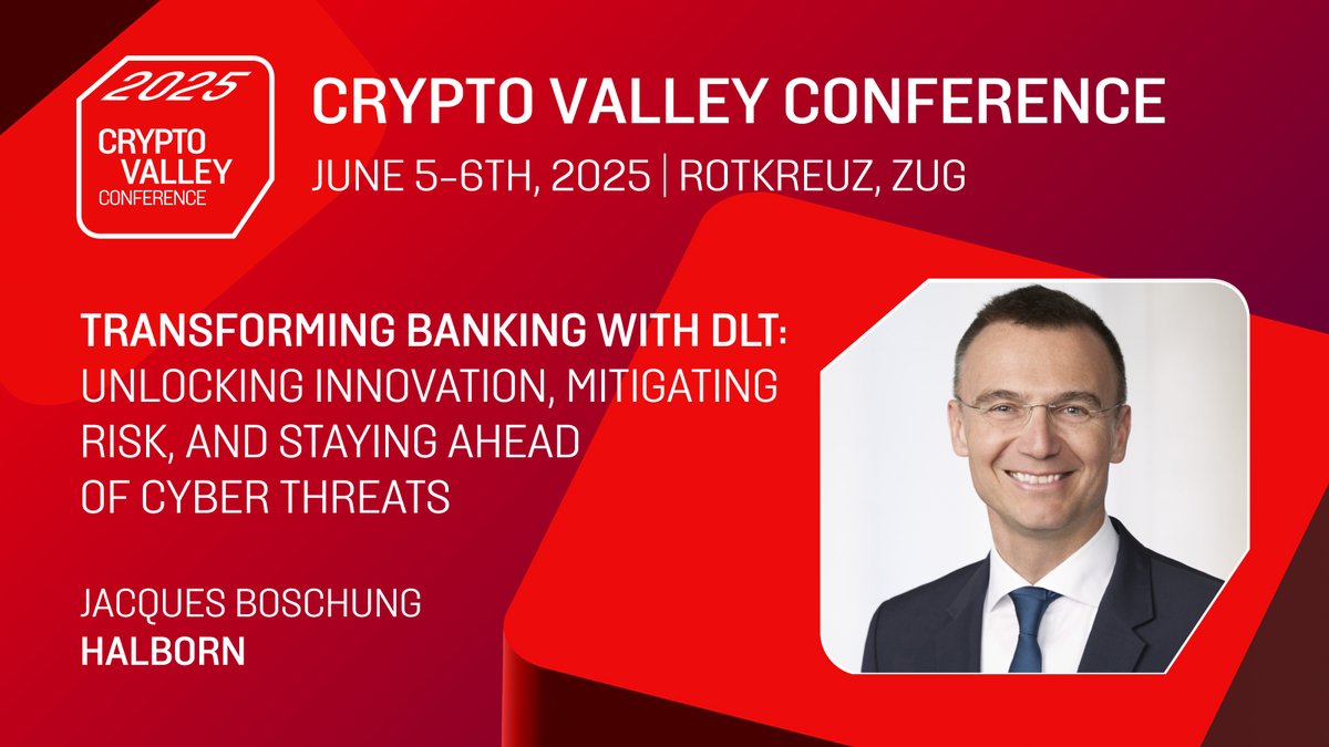 Halborn (@halbornsecurity) on Twitter photo 📢 Catch our CEO <a href="/jacquesboschung/">jacques boschung</a> at <a href="/thecryptovalley/">Crypto Valley</a>'s #CVC25! 🇨🇭
He’ll be presenting a keynote on “Transforming Banking with DLT: Unlocking Innovation, Mitigating Risk, and Staying Ahead of Cyber Threats” 🛡️
📅 June 6, 11:15-11:20
👉 cryptovalleyconference.com 📢 Catch our CEO <a href="/jacquesboschung/">jacques boschung</a> at <a href="/thecryptovalley/">Crypto Valley</a>'s #CVC25! 🇨🇭
He’ll be presenting a keynote on “Transforming Banking with DLT: Unlocking Innovation, Mitigating Risk, and Staying Ahead of Cyber Threats” 🛡️
📅 June 6, 11:15-11:20
👉 cryptovalleyconference.com