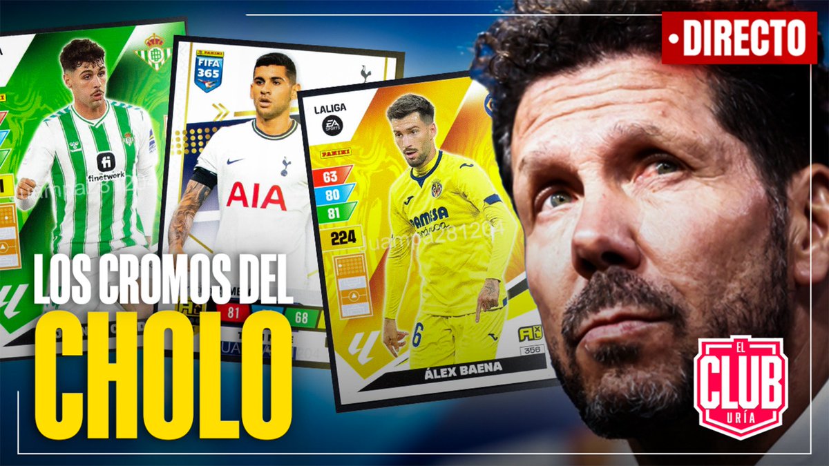 Rubén Uría (@rubenuria) on Twitter photo LOS CROMOS DEL 'CHOLO' | BAENA RECTA FINAL | APUNTANDO A CARDOSO | SEMANA LENGLET | <a href="/Borja_Aranda_/">Borja Aranda</a> <a href="/iwanvargas/">Iván Vargas</a> <a href="/maripaz_vilas/">Mari Paz Vilas</a> <a href="/doniphon62/">Doniphon</a> <a href="/EduardoDeAtleti/">D. Eduardo de Atleti</a> <a href="/MiguelPeris/">Miguel Ángel Peris</a> y <a href="/josedavidlopez_/">José David López</a> De 17 a 20:00h. #ClubUria528 <a href="/Casasantona/">Casa Santoña</a> <a href="/365temprano/">365 Temprano López</a> <a href="/GourmetSport/">GOURMETSPORT</a>
twitch.tv/rubenuria_ LOS CROMOS DEL 'CHOLO' | BAENA RECTA FINAL | APUNTANDO A CARDOSO | SEMANA LENGLET | <a href="/Borja_Aranda_/">Borja Aranda</a> <a href="/iwanvargas/">Iván Vargas</a> <a href="/maripaz_vilas/">Mari Paz Vilas</a> <a href="/doniphon62/">Doniphon</a> <a href="/EduardoDeAtleti/">D. Eduardo de Atleti</a> <a href="/MiguelPeris/">Miguel Ángel Peris</a> y <a href="/josedavidlopez_/">José David López</a> De 17 a 20:00h. #ClubUria528 <a href="/Casasantona/">Casa Santoña</a> <a href="/365temprano/">365 Temprano López</a> <a href="/GourmetSport/">GOURMETSPORT</a>
twitch.tv/rubenuria_