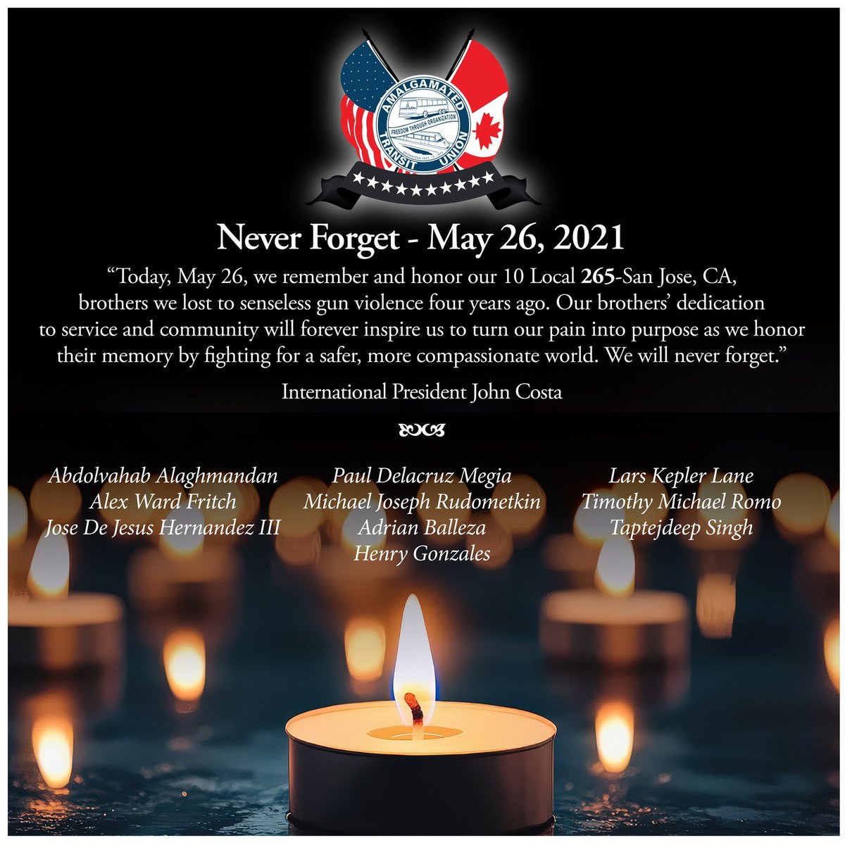 #NeverForget #1u #canlab #UnionStrong