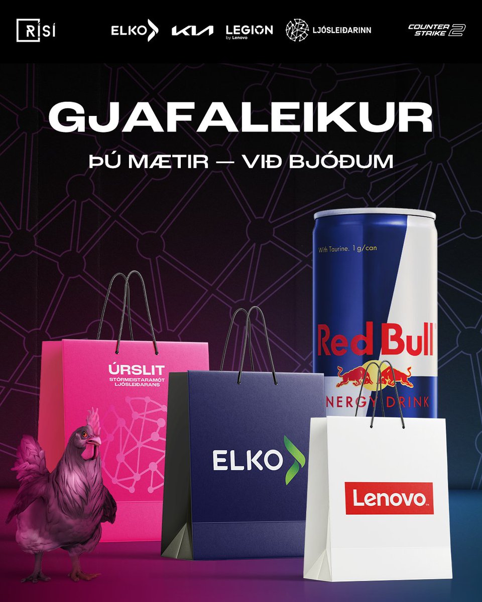 Úrslit Stórmeistaramóts Ljósleiðarans í Counter-Strike fara fram LIVE í Arena laugardaginn 31. maí!

Samstarfsaðilar okkar ætla sjá til þess að áhorfendur fari ekki tómhentir heim!

#eSports #Rafithrottir #Iceland

Ljósleiðarinn・Kia á Íslandi - Askja ・ELKO ・Lenovo Ísland