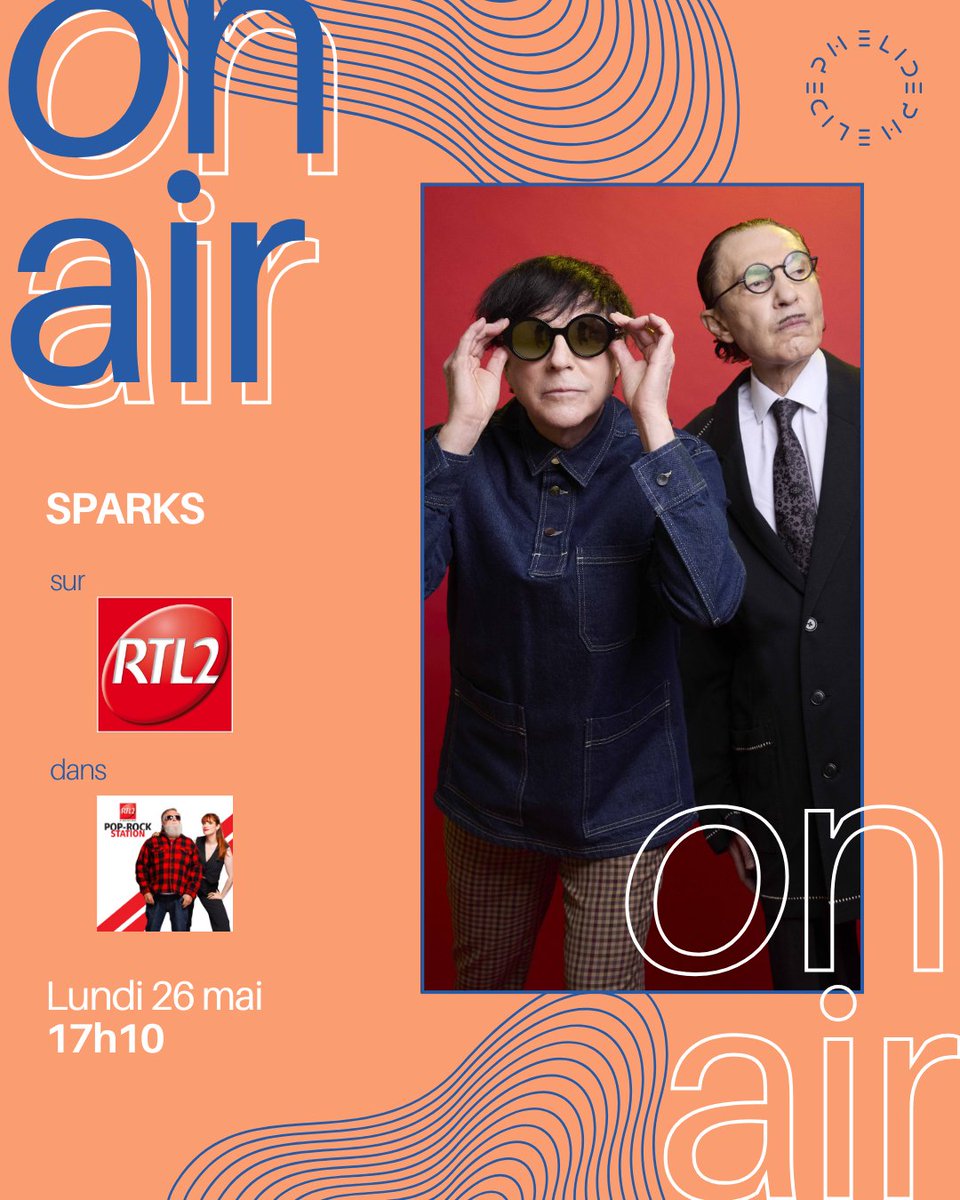 🎙 La folie des Sparks est à retrouver à l'antenne de Marjorie Hache dans l'émission Pop Rock Station, ce soir à 17h10 sur <a href="/RTL2officiel/">RTL2 🎸</a>.