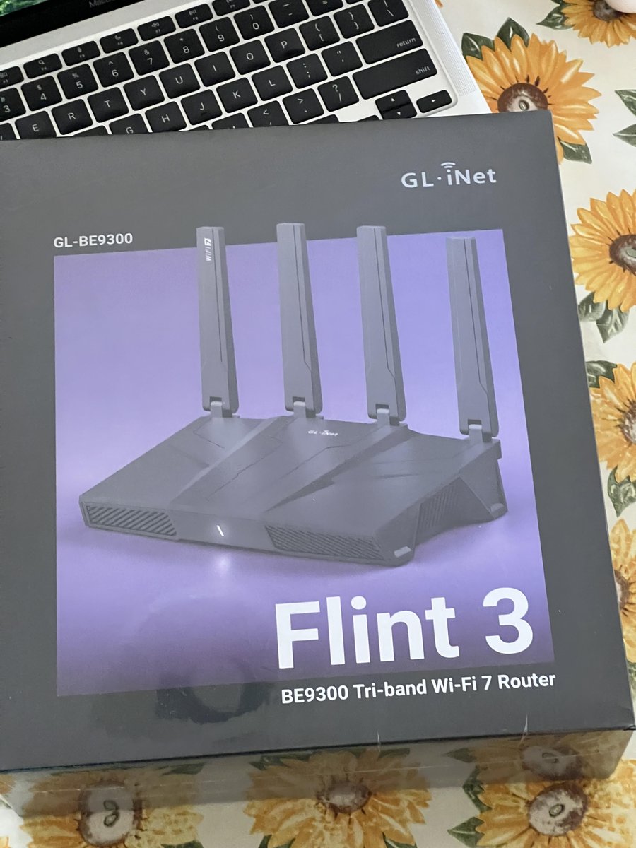 FBorsik's tweet photo. Thanks a lot for this birthday present, @GLiNetWiFi ! Can’t wait to play with it.
Get in line here, pre-orders will be open very soon: https://t.co/XYpIpMvKkt
PS: It's #OpenWrt based, so your #bufferbloat, #latency and #jitter will be fixed. #WiFi7 #6GHz #Flint3 #GLiNet https://t.co/nn70dSaTeE