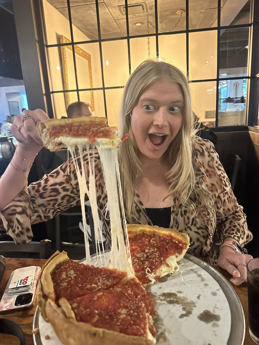 I tried my first Chicago deep dish pizza

Deep dish &gt; New York style 🍕
