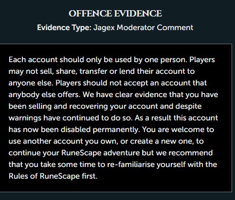 TalipenGaming's tweet photo. @aleckke @JagexAsh @JagexSupport @JagexSupport this same account: Mundo V2 

You've just banned it again? This message is factually incorrect and you are lying. 

It has not been shared, stolen or transferred. Not have you ever contacted me about this via any form of warnings. 

Actual joke of a company. https://t.co/fFyjoItPg7