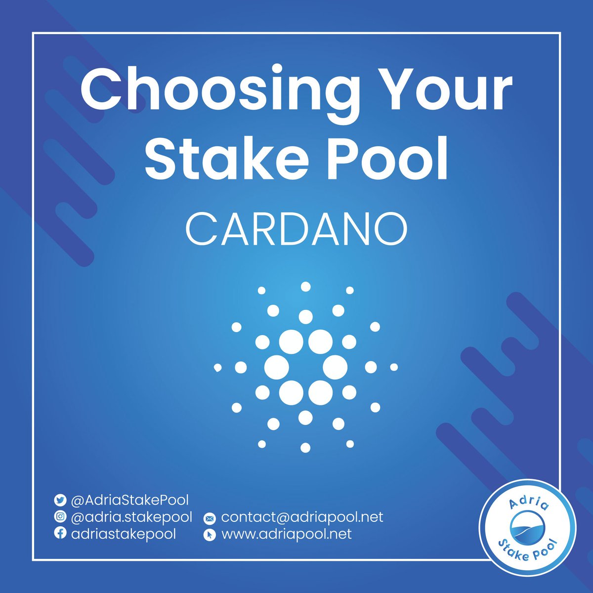 If you want to ramp up your staking ROI up to 5% and more, delegate your $ADA to ADRIA pool.💸🚀

We have extra rewards specially for high stakers. 🤑
Contact us through DM or other channels.
#Cardano #ADA