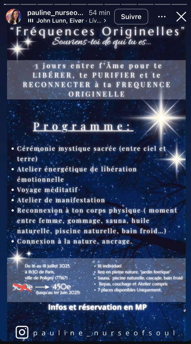 les_minutes's tweet image. Cette infirmière continue les dérives sectaires MARQUÉES, avec cette fois une retraite spirituelle à plusieurs centaines d’euros, il faut agir 

 @o_d_e_c @ARS_IDF @Sante_Gouv @APHP @yannickneuder