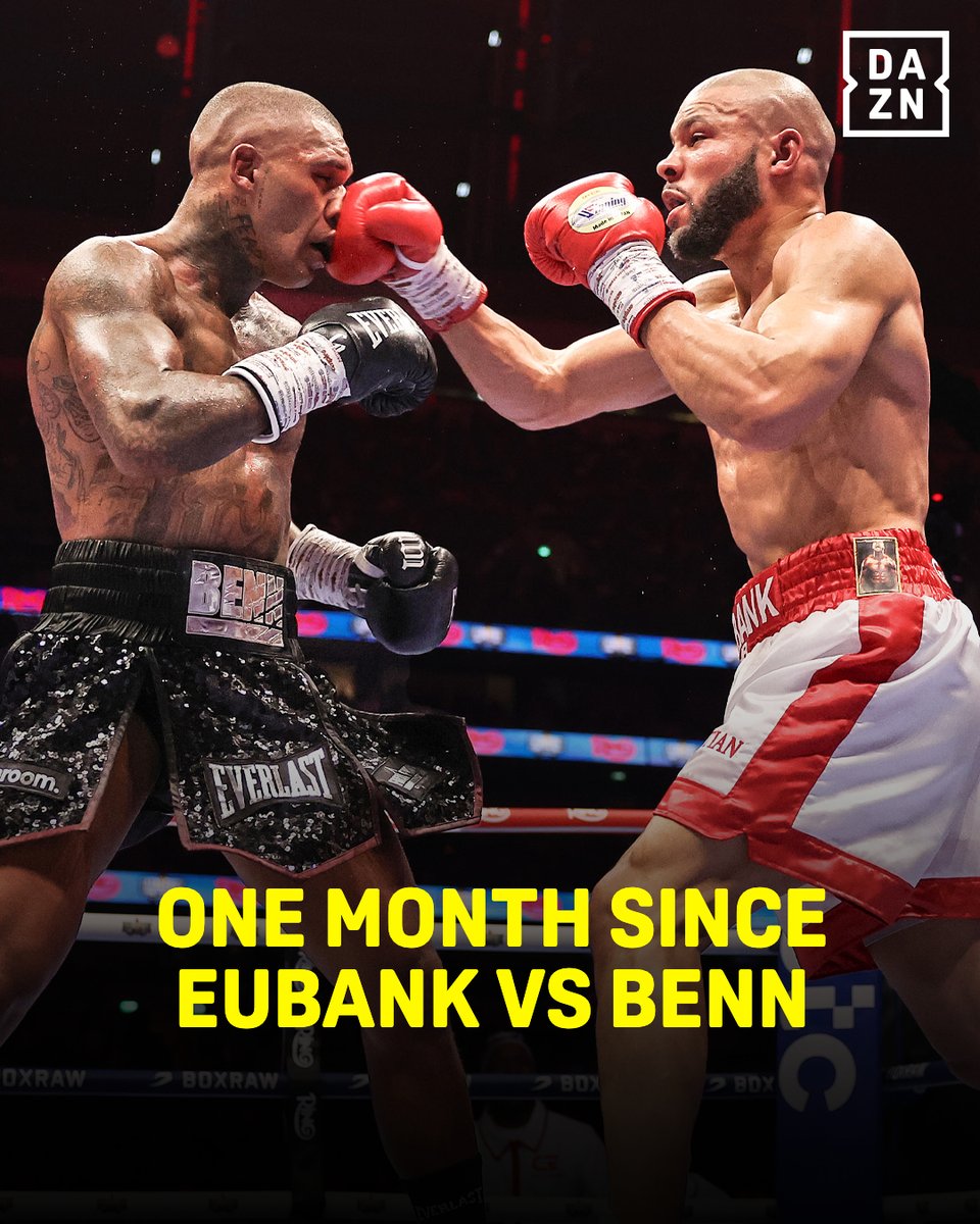 DAZNBoxing's tweet image. One month since an INSTANT classic 🏟️

#EubankBenn | @ringmagazine