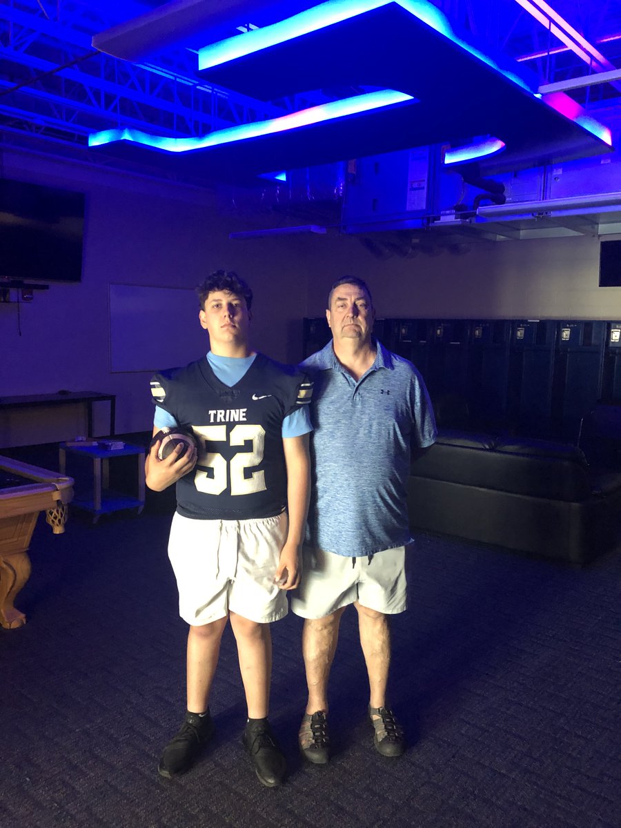 I would like to thank Trine for a great visit Saturday.  Thank you for taking the time to show me what the school and the program are all about <a href="/coachWRacine/">Wayne Racine</a> <a href="/CoachAbbs/">Troy Abbs</a>