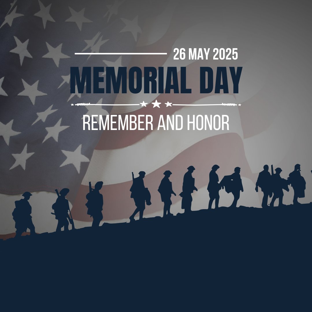 Today we remember the men and women who gave their lives for our freedom.