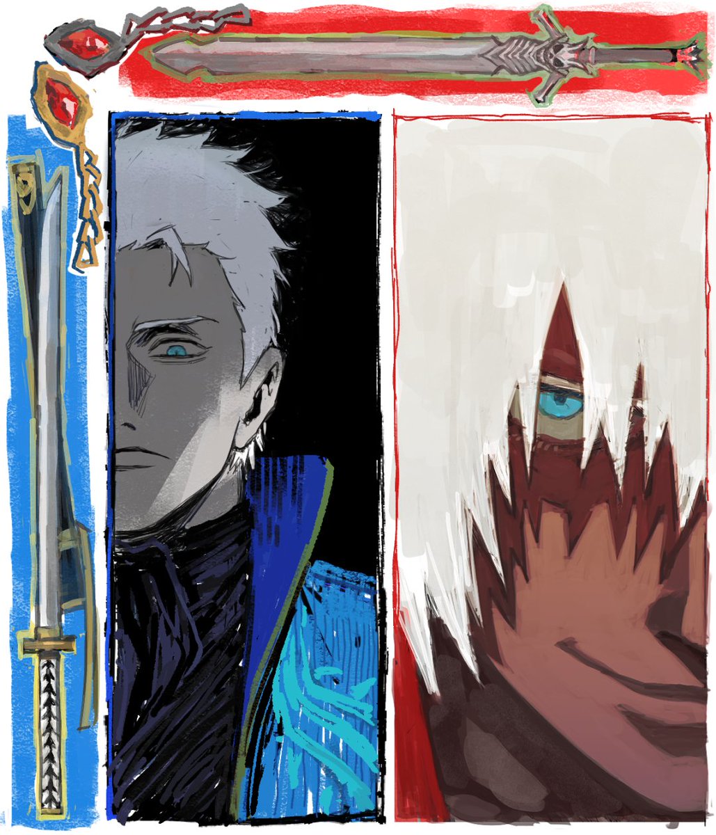 sundayauruu's tweet image. vergil &amp;amp; dante #dmc3