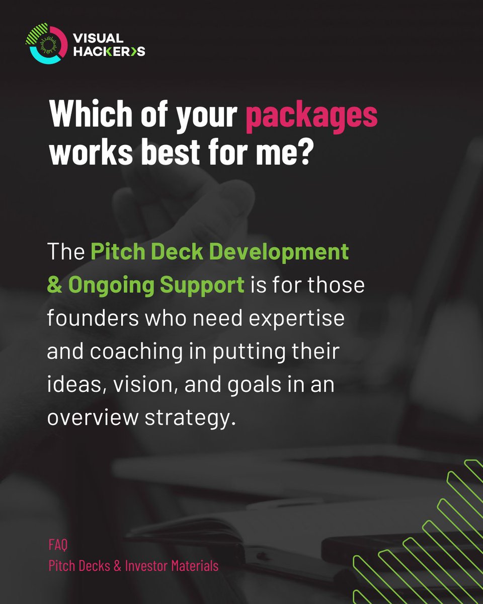VisualHackers (@visual_hackers) on Twitter photo Working with us gets you a compelling pitch deck, with consistent content in an excellent design. Choose the package that suits you best.
Get a free quote on our website or by reaching out at info@visualhackers.com
#pitchdeck #packages #audit #pitchdeckrevamp #design Working with us gets you a compelling pitch deck, with consistent content in an excellent design. Choose the package that suits you best.
Get a free quote on our website or by reaching out at info@visualhackers.com
#pitchdeck #packages #audit #pitchdeckrevamp #design