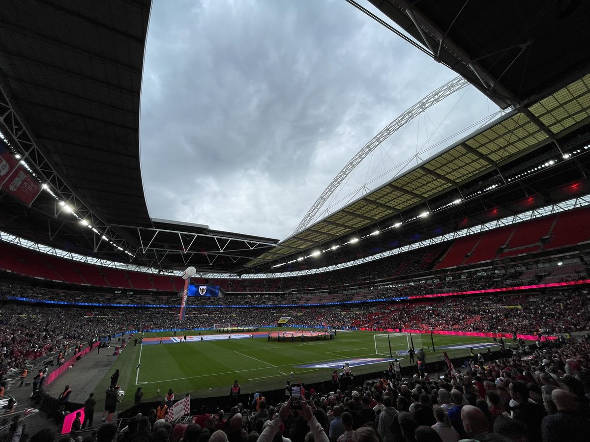 Change of scenery. 

Walsall v Wimbledon | Wembley.