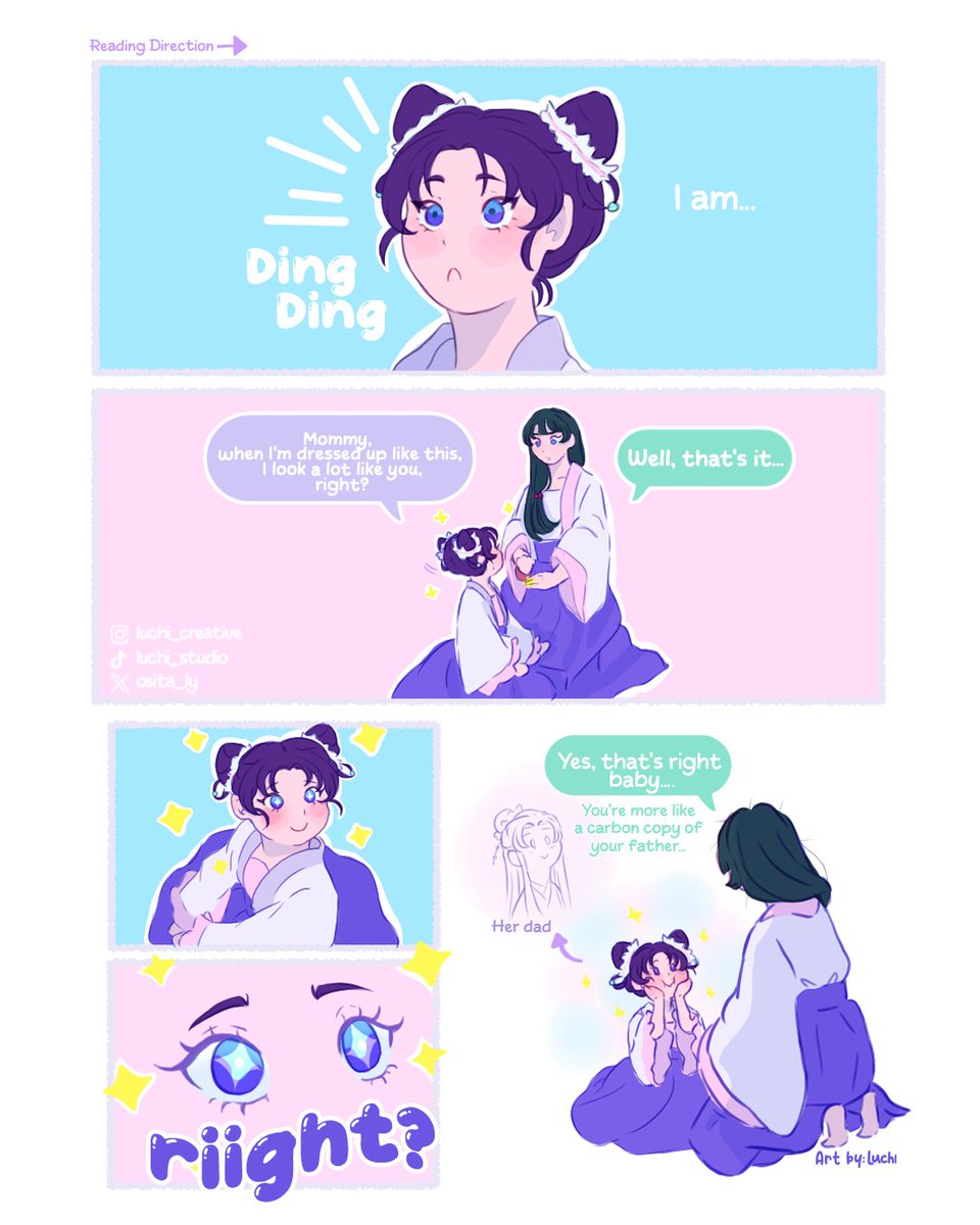 ¿¿Me parezco a ti verdad?? ahora si en español y inglés 💜💜💚 #Jinmao #TheApothecaryDiaries #kusuriyanohitorigoto  #Fanarts