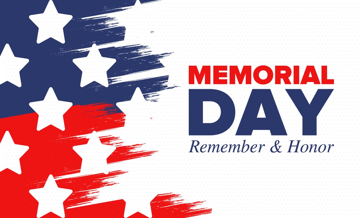 🇺🇸 Have a safe Memorial Day and don't forget to remember and honor our fallen heroes!
