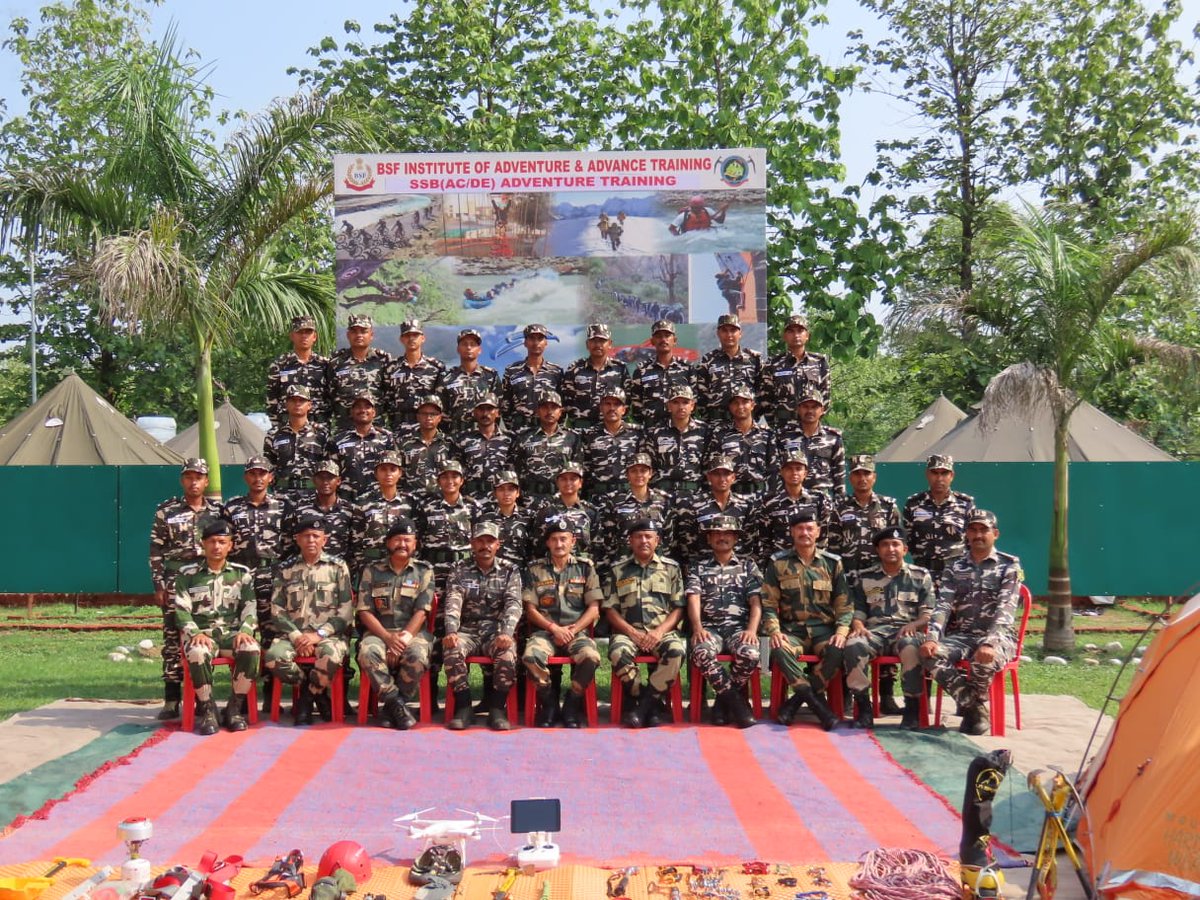 BSF_BIAAT's tweet photo. One week #adventure training module for the AC(DE) #SSB commenced on 26th May at BSF institute of adventure and advance training (BIAAT), Dehradun.
#MHA
#BSF https://t.co/Yq2Y5dSZOS