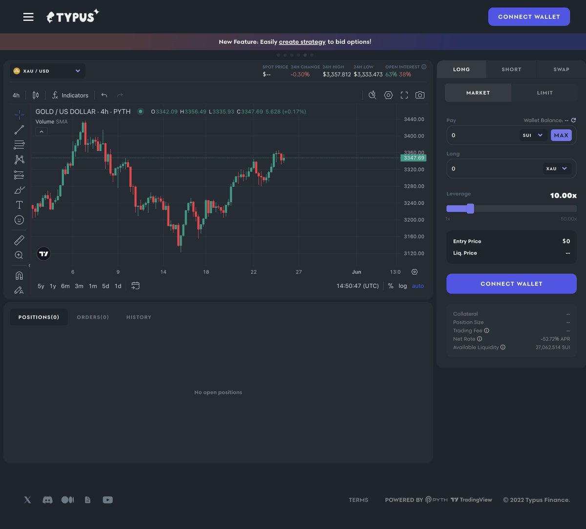 williamm168's tweet photo. .For those who aren't aware, you can now trade perpetual for 🧈 GOLD (XAA/USD) on @TypusFinance right on @SuiNetwork. That's incredible 🤯 🤯 🤯
Give it a try: https://t.co/BKRkDOAygZ
#TypusPerps #TypusOptions #TypusFinance https://t.co/SAf2rAYUwI