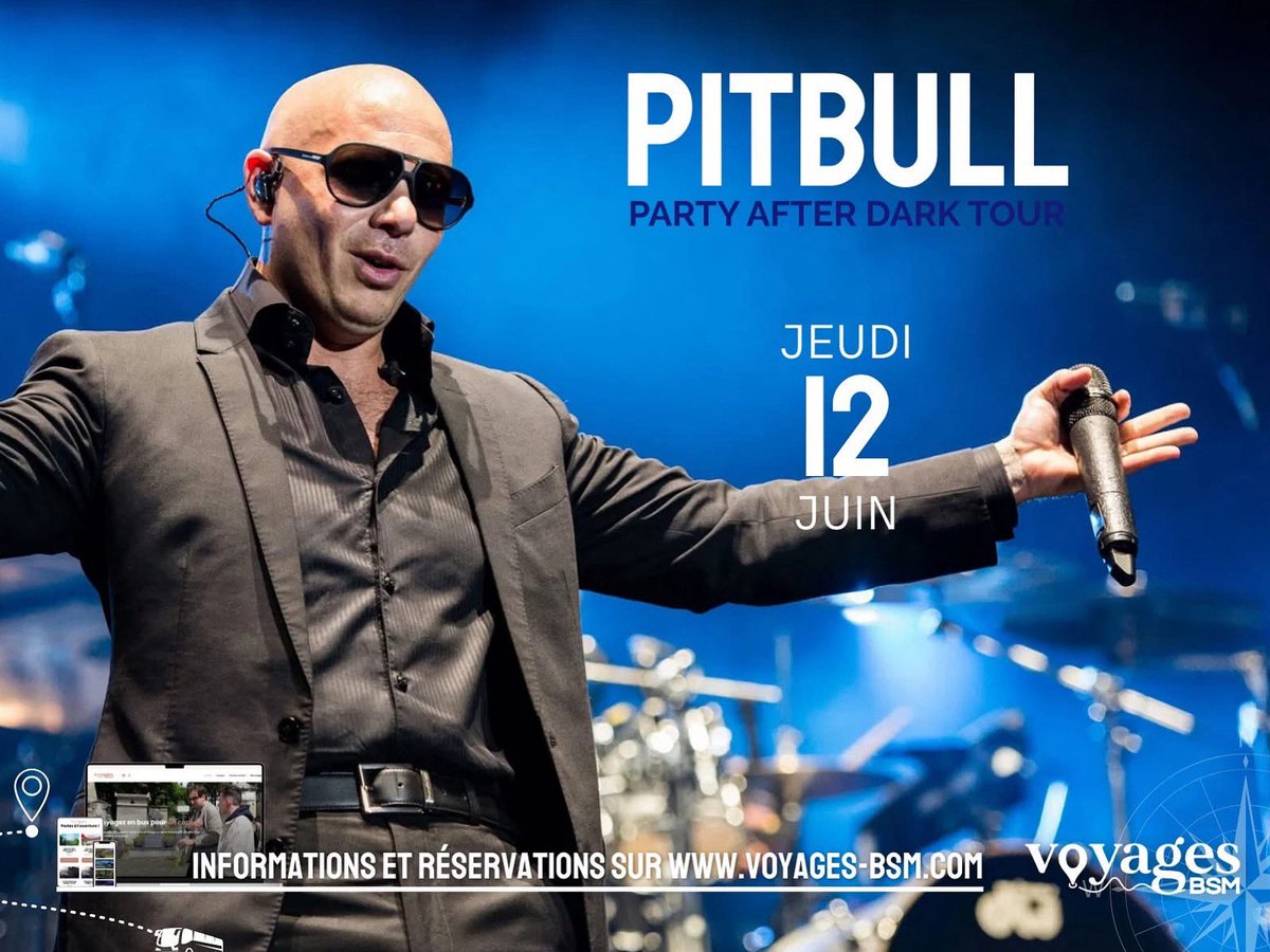 Les toutes dernières places du concert de #Pitbull à l'AccorArena... c'est avec <a href="/VoyagesBSM/">VoyagesBSM</a> !

🚌 Avec ou sans transport en bus, au départ de Boulogne-sur-Mer et Berck

🎟️ Toutes les infos sur voyages-bsm.com

✉️ Renseignements voyagesbsm@gmail.com