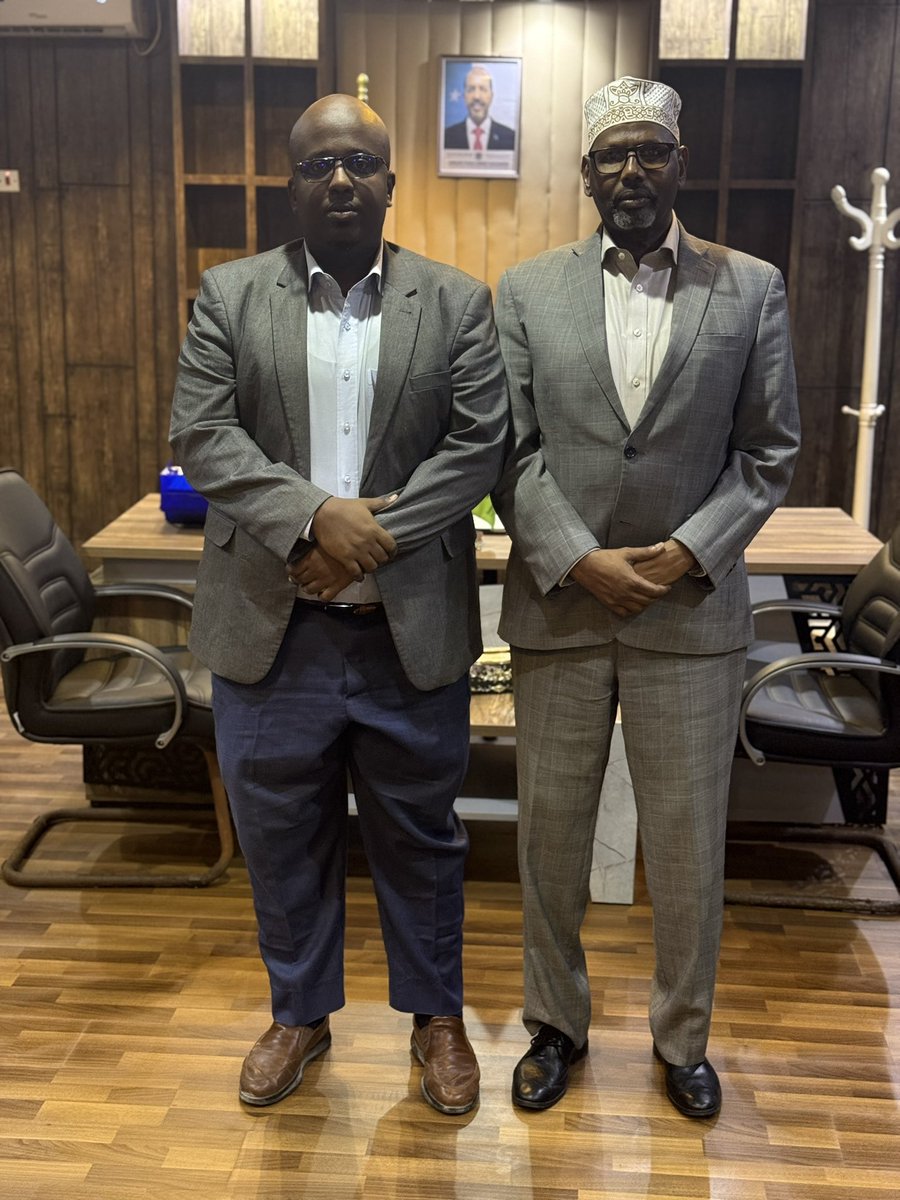 We had visit to the state minister and the director general for the ministry of agriculture and irrigation federal government as introduction event for the new DG for the ministry of agriculture jubaland state