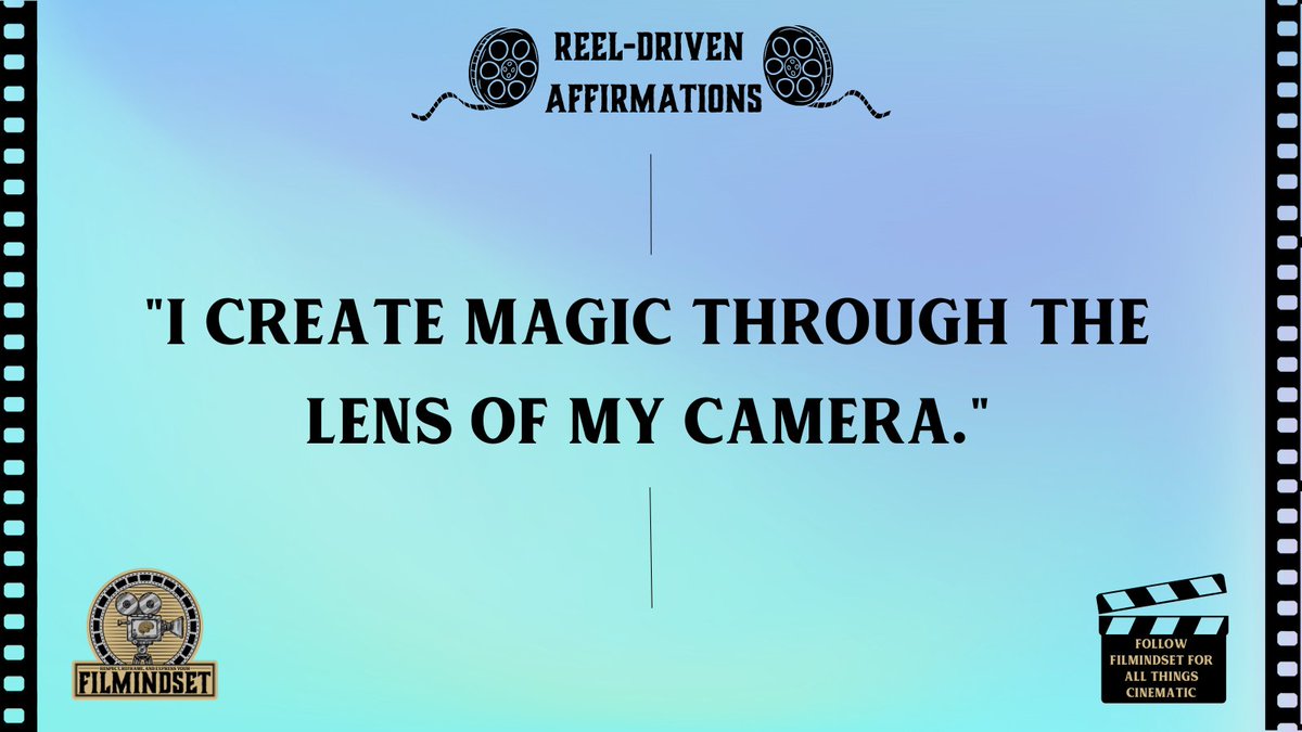 filmindset's tweet image. Your camera is a tool of magic. 🎥 Create wonders through your lens. #Filmmaking #MagicInMotion #CreativeArtistry #Inspiration #motivation #RiseandGrind #Affirmations #OnSet #FilmShoot #FilmmakingBTS #MovieMaking #FilmProduction