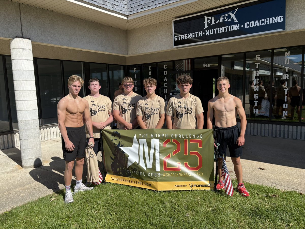 Me and the football boys participant the 2025 Murph Challenge!!🇺🇸