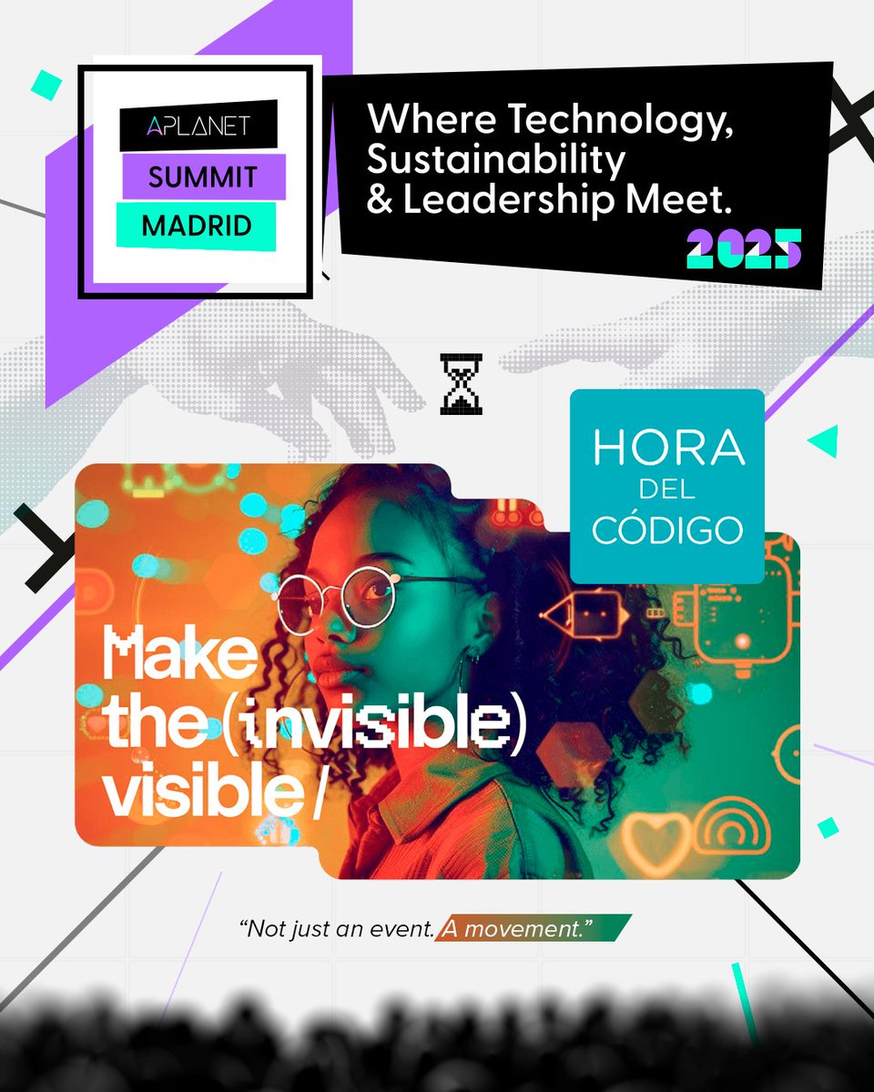 🚀 At #APLANETSummitMadrid2025, we’re teaming up with <a href="/codeorg/">Code.org</a> to host an #HourOfCode workshop for kids (7–10): “AI for Oceans.” 🌊

Let’s help children learn to code, create tech &amp; shape a better future.

🎟️ aplanet.org/campaign/summi…