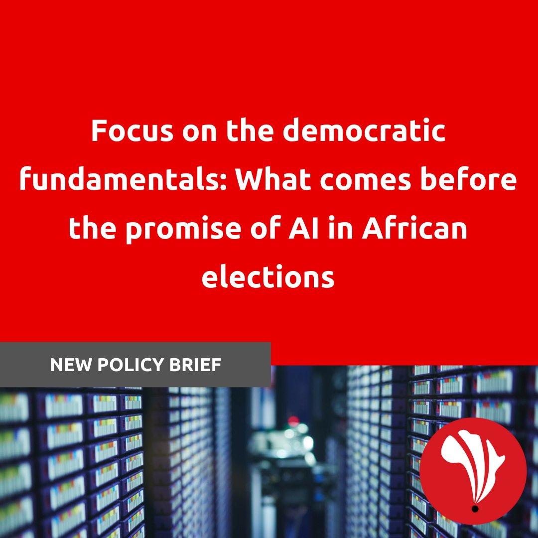 Research ICT Africa (@rianetwork) on Twitter photo POLICY BRIEF | Focus on the democratic fundamentals: What comes before the promise of #AI in African elections🗳️
<a href="/ScottTimcke/">Scott Timcke</a> argues for a shift in focus from technological quick-fixes to the core democratic conditions underpinning free elections in the latest for #JustAI. POLICY BRIEF | Focus on the democratic fundamentals: What comes before the promise of #AI in African elections🗳️
<a href="/ScottTimcke/">Scott Timcke</a> argues for a shift in focus from technological quick-fixes to the core democratic conditions underpinning free elections in the latest for #JustAI.