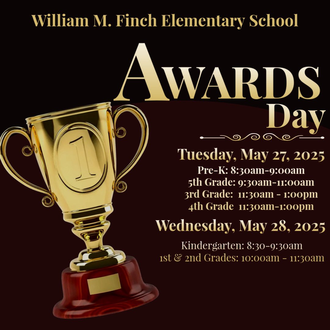 Finch ES (@apsfincheagles) on Twitter photo Attention <a href="/APSFinchEagles/">Finch ES</a> Families! Tomorrow begins our Awards Day programs. Please take note of the time for your child’s program. We hope you can join us! <a href="/apsupdate/">ATL Public Schools</a> <a href="/DrTSpencer/">Dr. Tara (Cotton) Spencer</a> <a href="/_craigasimmons/">Craig Simmons, Ed. S.</a> Attention <a href="/APSFinchEagles/">Finch ES</a> Families! Tomorrow begins our Awards Day programs. Please take note of the time for your child’s program. We hope you can join us! <a href="/apsupdate/">ATL Public Schools</a> <a href="/DrTSpencer/">Dr. Tara (Cotton) Spencer</a> <a href="/_craigasimmons/">Craig Simmons, Ed. S.</a>