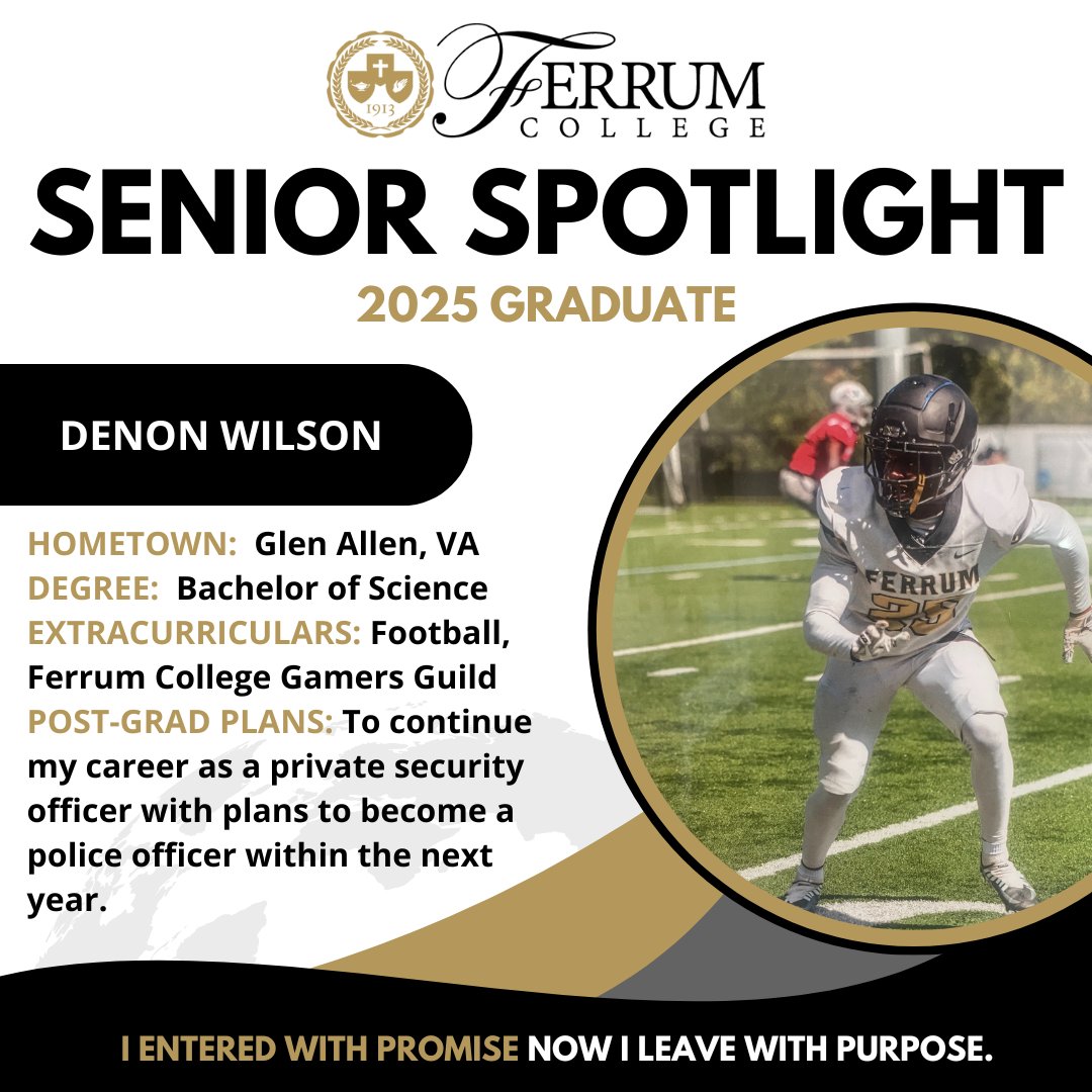 Congratulations Ferrum College Class of 2025! Our Senior Spotlights will be highlighting some of our recent graduates throughout the month of May. Please join us in celebrating these wonderful and accomplished panther grads! 
#FerrumCollege #PantherProud #FerrumGrad #Grad2025