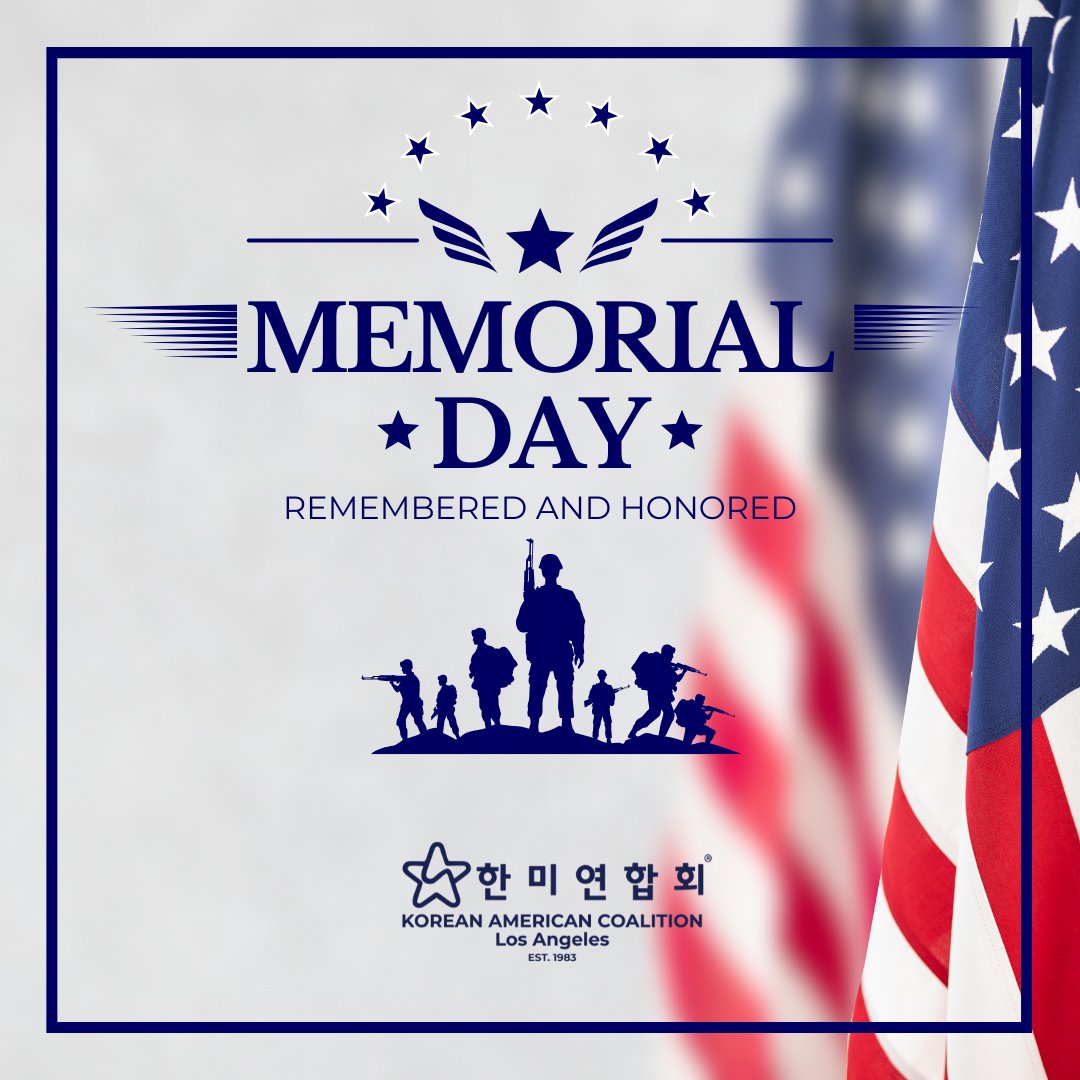 Today, #theKacla remembers and honors all those who served. We wish you a peaceful and blessed Memorial Day with those whom you love. 

#MemorialDay2025 #한미연합회 #honor #remember