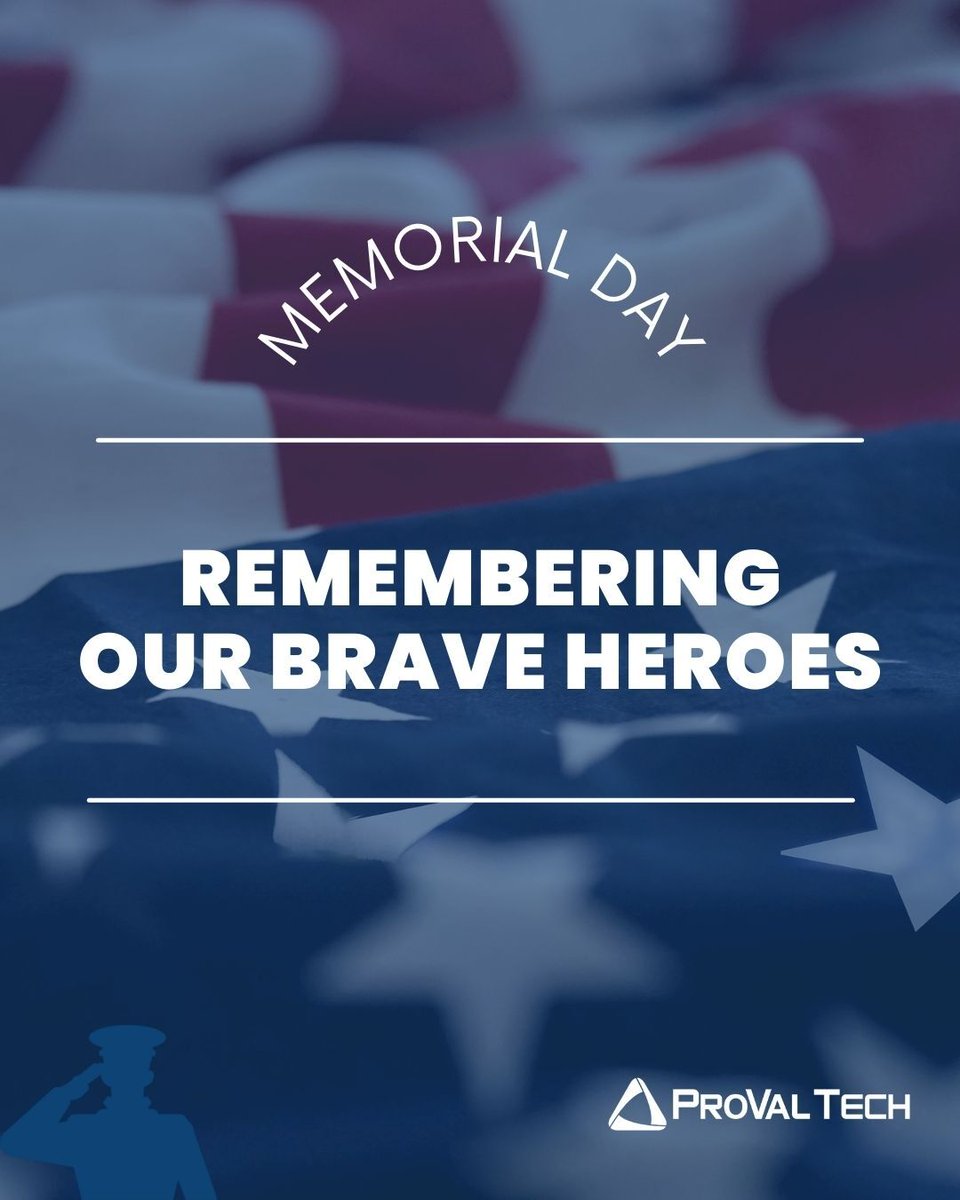 provaltech's tweet image. Remembering and honoring all who gave everything❤️💙
#MemorialDay #ProValTech #MSP