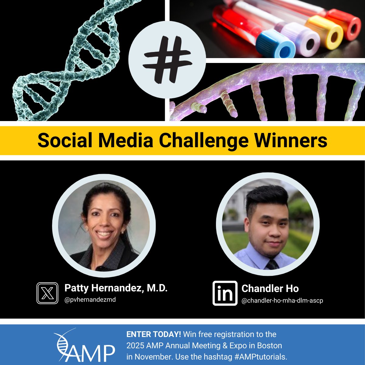 Association for Molecular Pathology (@ampath) on Twitter photo 🎉 Congratulations to our newest #AMPtutorials Social Media Challenge Winners! 🎉
🏆 Chandler Ho, “T-Cell Receptor Gene Rearrangement in Lymphoid Neoplasms”
🔗 Tutorial: linkedin.com/posts/chandler…
🏆 Patty Hernandez (<a href="/pvhernandezmd/">Patty Hernandez, MD</a>), "PIK3CA”
🔗 Tutorial: x.com/pvhernandezmd/… 🎉 Congratulations to our newest #AMPtutorials Social Media Challenge Winners! 🎉
🏆 Chandler Ho, “T-Cell Receptor Gene Rearrangement in Lymphoid Neoplasms”
🔗 Tutorial: linkedin.com/posts/chandler…
🏆 Patty Hernandez (<a href="/pvhernandezmd/">Patty Hernandez, MD</a>), "PIK3CA”
🔗 Tutorial: x.com/pvhernandezmd/…