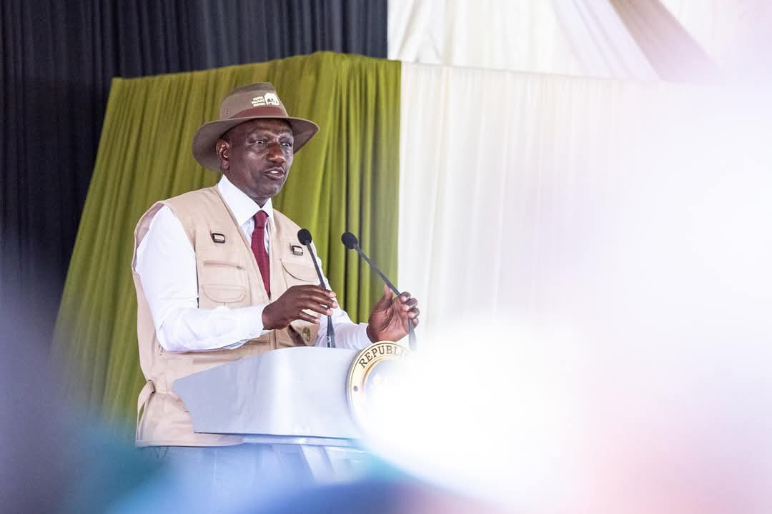 ololtuaa's tweet photo. Accompanied H.E. The President  @WilliamsRuto, PhD, CGH, and The Deputy President H .E Prof. Abraham Kithure Kindiki, EGH, at Meru National Park for the launch of KSh 950 million in Human-Wildlife Conflict compensation for FY 2024/2025. https://t.co/4MoOte9nxS