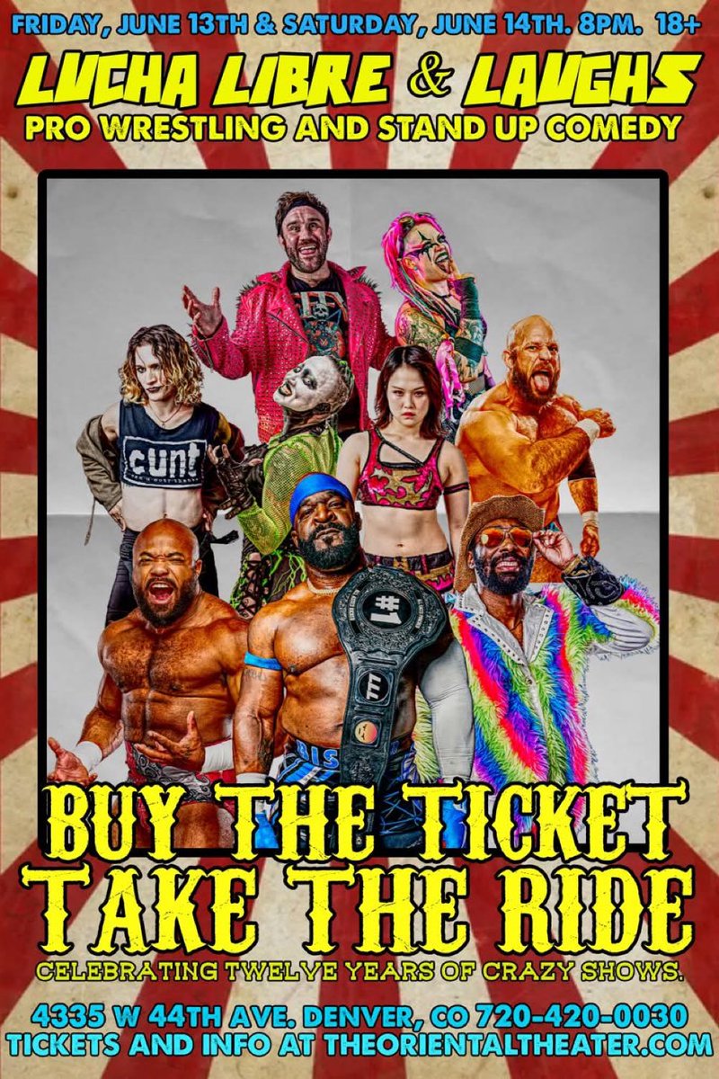 ✝☮☥Robert W. Kovach✞♓✝ (@robkovach999) on Twitter photo 6/14 Denver, COL. @luchalibrelaugh Featuring <a href="/TheJonGresham/">Jonathan Gresham</a> <a href="/EFFYlives/">EFFY.</a> <a href="/darksheikftf/">Superior Sheik</a> @royceisaacs <a href="/abadon_AEW/">Abadon_AEW</a> <a href="/miyu_tjp/">山下実優 Miyu Yamashita</a> #Marlion_Bishop <a href="/ThundrdomeStyle/">Heidi Howitzer • ハイディ・ハウイツァ</a> & MORE 6/14 Denver, COL. @luchalibrelaugh Featuring <a href="/TheJonGresham/">Jonathan Gresham</a> <a href="/EFFYlives/">EFFY.</a> <a href="/darksheikftf/">Superior Sheik</a> @royceisaacs <a href="/abadon_AEW/">Abadon_AEW</a> <a href="/miyu_tjp/">山下実優 Miyu Yamashita</a> #Marlion_Bishop <a href="/ThundrdomeStyle/">Heidi Howitzer • ハイディ・ハウイツァ</a> & MORE