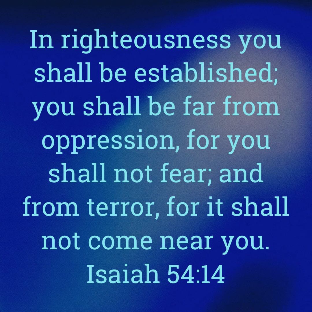 tweets_mb's tweet image. #Righteousness #Oppression #Fear #Christian