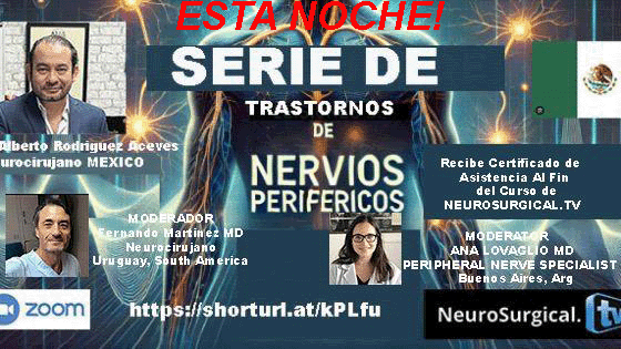 6 pm TIEMPO DE VENEZUELA, LUNES 26 MAYO, #2, "Technicas para Restaurar la Funcion de un Nervio Lesionada", ,
Dr. Carlos Alberto Rodríguez Aceves de Venezuela presenta "Technica para Restauara la funcion de un Nervio Lesionada"
ZOOM REGISTRATION:
shorturl.at/kPLfu