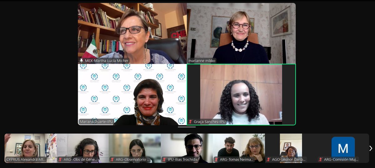 Martha Lucía Mícher Camarena (@malumicher) on Twitter photo Esta mañana tuve el honor de participar en el seminario web organizado por la <a href="/IPUparliament/">IPUparliament</a> para parlamentos de Estados que serán revisados por el Comité de la <a href="/CedawUn/">UN CEDAW</a> en 2025.
En mi intervención compartí los avances, desafíos y propuestas del <a href="/senadomexicano/">Senado de México</a> en la Esta mañana tuve el honor de participar en el seminario web organizado por la <a href="/IPUparliament/">IPUparliament</a> para parlamentos de Estados que serán revisados por el Comité de la <a href="/CedawUn/">UN CEDAW</a> en 2025.
En mi intervención compartí los avances, desafíos y propuestas del <a href="/senadomexicano/">Senado de México</a> en la