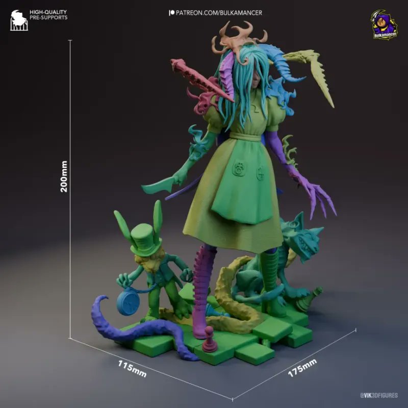 scenery3dprints's tweet photo. 🖤🔪 Bienvenido al País de las Maravillas más oscuro...

🧩 33 piezas
📏 175x115x200 mm
🖨️ Impresión 3D en resina 12K ABS LIKE
🎨 Se entrega sin montar ni pintar

🌐 https://t.co/3xOqcq8ulx

#AmericanMcGeesAlice #Scenery3DPrints #Coleccionismo #DarkFantasy #AliceInWonderland https://t.co/Ix7G7vQp7V