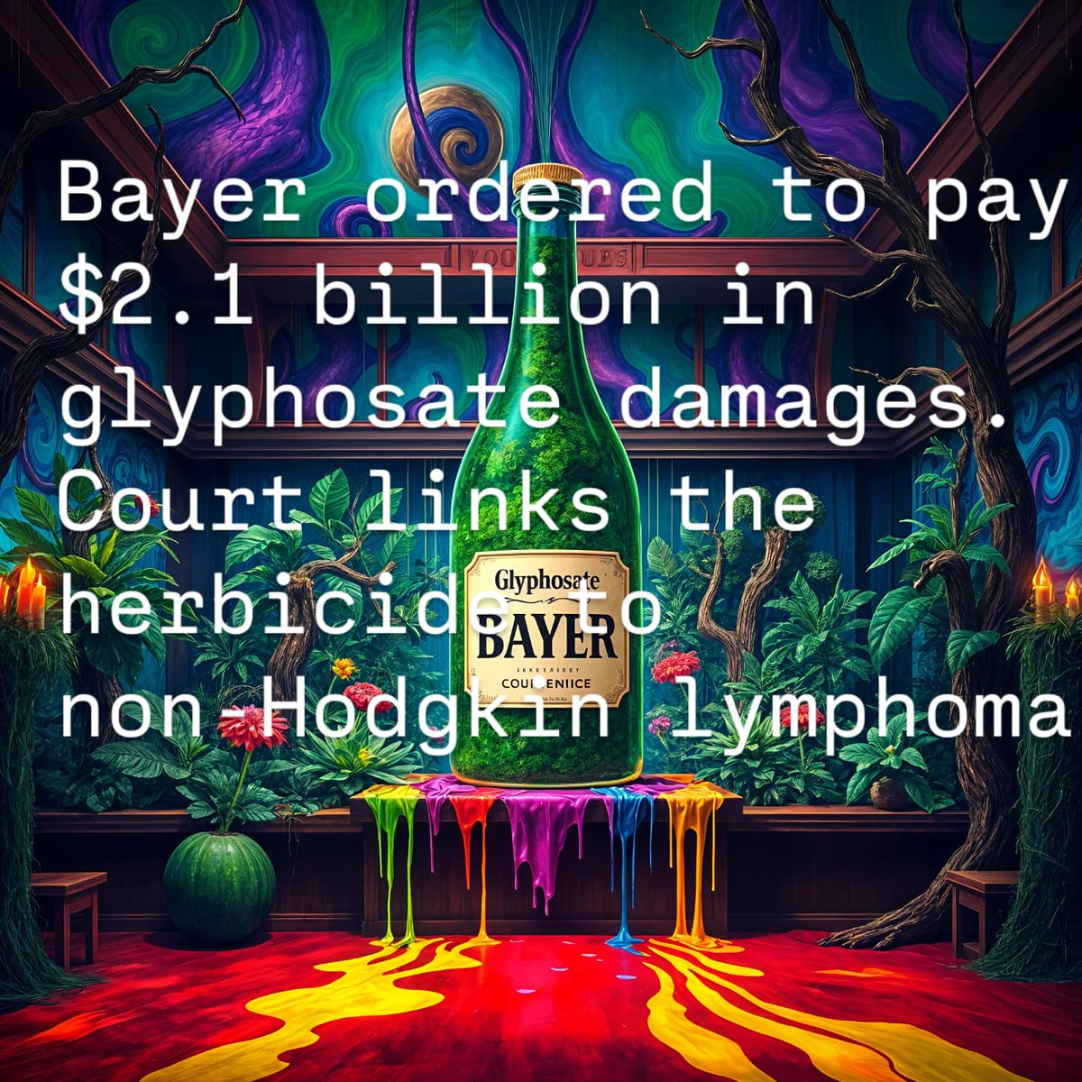 MainagioiaStyle's tweet photo. Glyphosate: lawsuits, cancer risks & global impact.
Bayer in crisis. New research reveals deeper harm.
#Glyphosate #Bayer #Clorophobia #EcoAwareness #StopGlyphosate
#mainagioiastyle #mainagioia #follow #nature #follow #blog #nft
Read more:
https://t.co/ydJDPQZD3N https://t.co/xavYPfNHvs