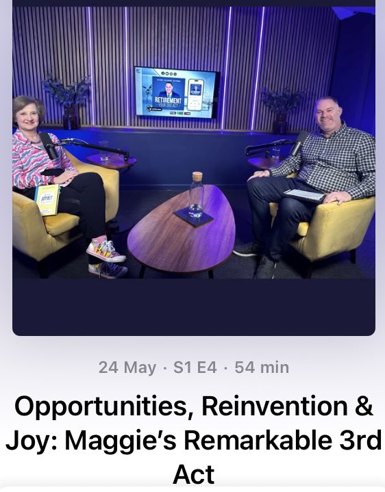 Hugely enjoyed recording this #podcast, on #ageing, #ageism, #retirement, #volunteering, #dancing, finding #purpose, writing my #book, the 8 steps to living a healthier, happier #life , #JudiDench….and more! 

Thanks Peter
 On #Spotify, #YouTube &amp; #Apple

#HowToAgeJoyfully