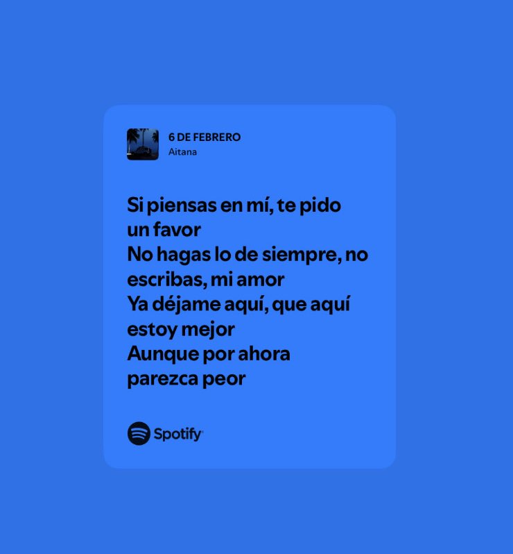 el que ambas se las dedique a la misma persona??