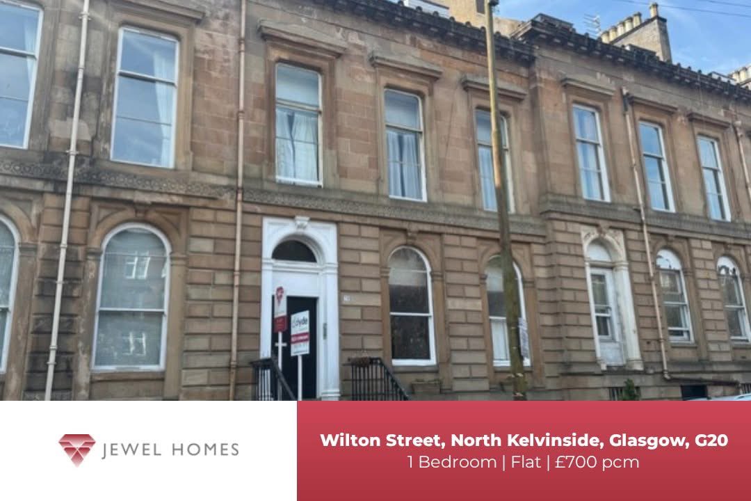 📍 Wilton Street, North Kelvinside, Glasgow, G20
🏠 1 Bedroom, Flat. £700 pcm

For more information please visit our website or contact us via:
📞 | 01236 793426 
✉ | info@jewelhomes.co.uk
🌎 | jewelhomes.co.uk

🔥 NEW LANDLORDS 3 MONTHS FREE MANAGEMENT 🔥