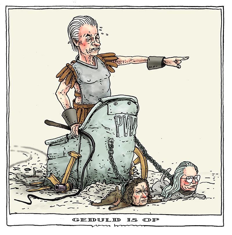 joepbertrams's tweet photo. De #strijdwagen van Geert #Wilders #geduld_is_op #asielzoekers #beleidspunten #Faber #Agema #vastloper voor @DeGroene https://t.co/tr66dW74yb