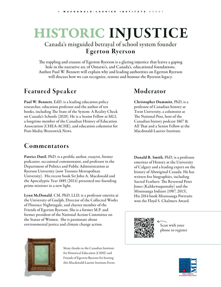 Paul W Bennett (@educhatter) on Twitter photo Upcoming Public Event - "Righting Historical Injustice" - on Sunday June 1 at Old York Tower, Toronto, 3-5 pm. Looking forward to sharing the stage with Chris Dummitt, Patrice Dutil, Lynn McDonald & Donald B. Smith. Ty <a href="/MLInstitute/">Macdonald-Laurier Institute</a> <a href="/CdnInst4HistEd/">Canadian Institute for Historical Education</a> <a href="/RyersonFriends/">Friends of Egerton Ryerson</a> for the event! Upcoming Public Event - "Righting Historical Injustice" - on Sunday June 1 at Old York Tower, Toronto, 3-5 pm. Looking forward to sharing the stage with Chris Dummitt, Patrice Dutil, Lynn McDonald & Donald B. Smith. Ty <a href="/MLInstitute/">Macdonald-Laurier Institute</a> <a href="/CdnInst4HistEd/">Canadian Institute for Historical Education</a> <a href="/RyersonFriends/">Friends of Egerton Ryerson</a> for the event!