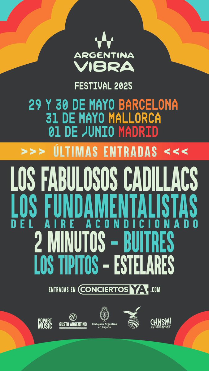 🔥🔥🔥🔥Últimas entradas 🔥🔥🔥🔥 para el #argentinavibra en #barcelona #mallorca y #madrid 🇪🇸 ¿Te lo vas a perder?

conciertosya.com